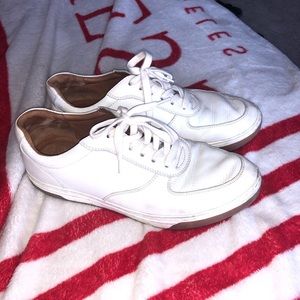 Johnston and Murphy white sneakers
